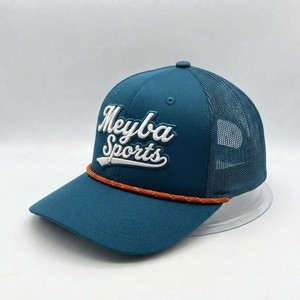 Casquette Trucker Bleue en Maille Meyba Sports, 6 Panneaux, Réglable, Snapback, Décontractée, Été, Adulte, Unisexe, Respirante - Product Image 1