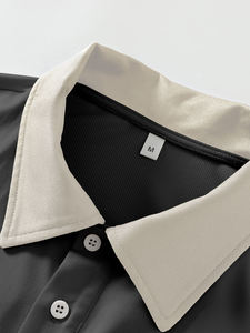 High Quality Men's Summer Breathable Lapel <b>Collar</b> <b>T</b>-<b>shirt</b> Custom <b>T</b> <b>Shirts</b> with Logo Blank <b>T</b> <b>Shirt</b> - Product Image 4
