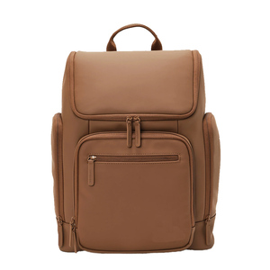 Luxury Genuine <b>Leather</b> Diaper <b>Backpack</b> Waterproof Baby Nappy Bag Medium <b>Small</b> Capacity Travel Changing Bag Stylish Mom Dad - Product Image 1