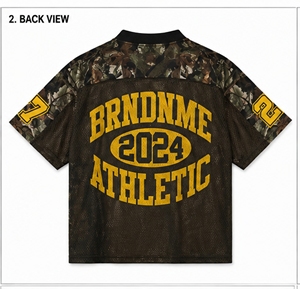 Premium Printed American Football Mesh Jersey Custom Logo Breathable Fabric Custom Name Number Team Wear Custom Colors Sizes - Product Image 5
