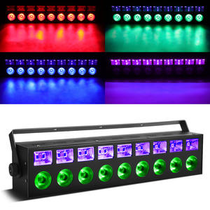 4 in1DMX512 son Ctrl <span class=keywords><strong>Led</strong></span> couleur RGBW + UV linéaire rondelle DJ scène teinture lumière pour théâtre Club Halloween fête KTV événement <span class=keywords><strong>Bar</strong></span> - Product Image 3