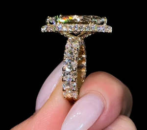 Anillo de Compromiso de Diamante de Corte Redondo con Engaste de Puntas Clásico, Certificado IGI, Cultivado en Laboratorio, de 2 Quilates (1 Quilate), Oro Amarillo de 18K, 14K, 9K, Regalo de Boda - Product Image 4