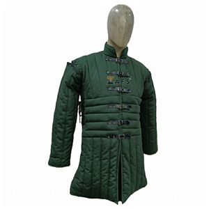 Chaqueta Gambeson Verde Medieval de Alta Calidad, Acolchada y Gruesa, de Algodón, Estilo Aketon, para Cosplay, Disfraz Histórico - Product Image 3