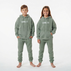 Conjunto Deportivo para Niños con Lavado Ácido Estilo Vintage, Sudadera con Capucha Oversize y Pantalones Jogger, Logotipo Personalizado, Ropa Casual, Proveedor Mayorista - Product Image 3