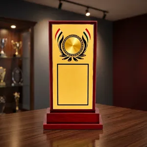 Placa de Trofeo de Madera Personalizable, Premio Conmemorativo de Madera Premium para Logros Deportivos, Escolares, Corporativos y Eventos de Reconocimiento - Product Image 3