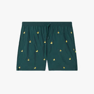 Shorts de bain pour hommes, anti-UV, polyester/coton, séchage rapide, motif uni personnalisé, shorts de plage et d'entraînement - Product Image 3