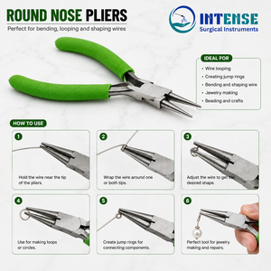 Professional Round Nose Jewelry <b>Pliers</b> <b>Set</b> Stainless Steel Beading Wire Wrapping Tool OEM Custom Logo - Product Image 3