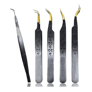 Pinzas de Diamante con Logotipo Personalizado, Punta de Fibra para Volumen, Marca Privada, Pinzas de Aislamiento de Acero Inoxidable, Herramientas para Lifting de Pestañas - Product Image 1