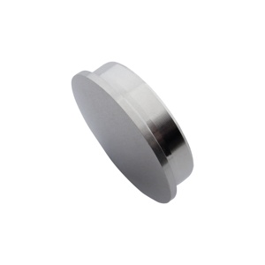 Embout plat court en acier inoxydable - Product Image 1