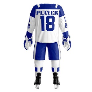 New Arrival High Quality Ice Hockey Uniform Printed Latest Design Custom Team Name Number Quick Dry Breathable Unisex Adult Sets - Product Image 3