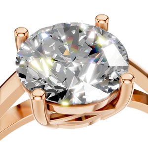 925 Sterling <b>Silver</b> Rhodium Plated Brilliant Cut Four Prong Moissanite Women's Luxury Anniversary Engagement <b>Ring</b> <b>Stacking</b> - Product Image 3