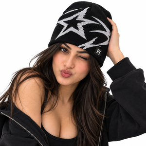 Gorros de Punto Jacquard Unisex al por Mayor, Gorro de Invierno con Logotipo Personalizado, Diseño Gráfico, Gorra de Calavera Estilo Urbano, Proveedor de Moda B2B en EE. UU. - Product Image 1
