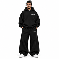 Ensemble survêtement streetwear premium : Hoodie oversize et pantalon de jogging large, coupe ample et décontractée, personnalisable