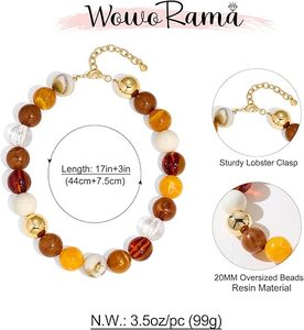 Handmade Resin Ball Shape Cake <b>Tools</b> Multicolor Beaded Gold Plated Clasp Custom Design Business Gift Souvenir - Product Image 2