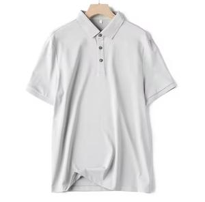 T-shirt à manches courtes pour homme, col rond, coupe classique, séchage rapide, tricoté, 100% coton, décontracté, couleur unie, logo sur le devant, écologique, 220g - Product Image 1