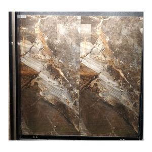 Azulejos de Porcelana de Gran Formato de Calidad de Exportación 1200x2400mm 80x160cm, Diseño de Mármol Oscuro Pulido GVT PGVT, Directo de Fábrica, Imagen Real - Product Image 1