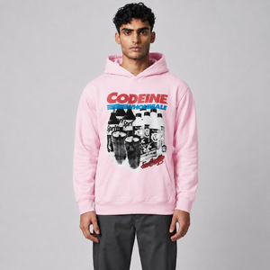 Sudaderas con Capucha Rosa Claro, Diseño Personalizado, Impresión Serigrafiada, 100% Algodón Tejido, Ecológicas, Unisex, Venta al Por Mayor, MOQ Bajo - Product Image 1