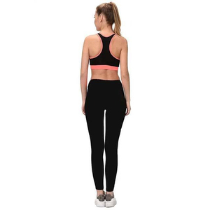 Vêtements de sport respirants en spandex/polyester pour femmes, ensembles de leggings et soutien-gorge de yoga, haute qualité, 2 pièces - Product Image 2