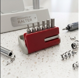 RALTER Hex Bit Screwdriver <b>Set</b> 7pcs Interchangeable Bits Red Plastic Handle Compact Storage Case - Product Image 4