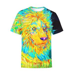 เสื้อยืดผู้ชายออร์แกนิคแบบยั่งยืน เนื้อผ้านุ่ม พิมพ์ลายดิจิตอล 3 มิติ สวมใส่สบายๆ สำหรับเล่นกีฬา - Product Image 3