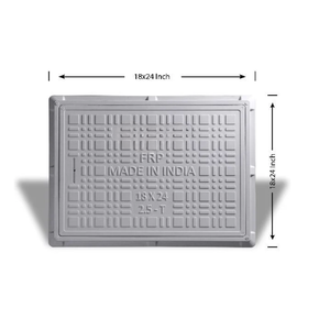 18x24 Inch FRP Manhole <b>Cover</b> Heavy Duty Fiberglass Reinforced Plastic <b>Drain</b> <b>Cover</b> for Roadside and Utility Chambers - Product Image 1