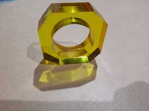 Anillos para servilletas de acrílico hechos a mano por artesanos indios, nuevo diseño, color personalizado, para decoración de mesa. - Product Image 3