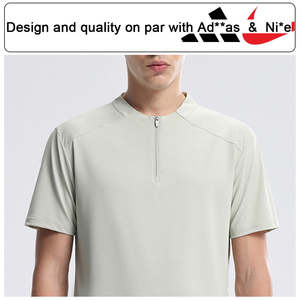 Camiseta Deportiva de Gimnasio para Hombre, Personalizada con Logotipo, de Alta Calidad, Transpirable, Ajustada, de Secado Rápido, Satinada, 300g - Product Image 6