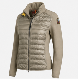 Women's Lightweight Quilted Puffer Jacket Hybrid Knit Sleeve Full Zip Stand Collar Outdoor Casual <b>Winter</b> <b>Coat</b> Slim Fit Insulated - Product Image 4