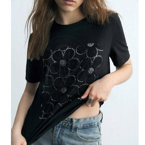Camisetas de Mujer Estilo Casual, Camisetas de Algodón Suave para Mujer, Camisetas Cómodas para Uso Diario, Camisetas de Mujer de Alta Calidad y Moda - Product Image 3