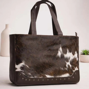 Bolso de Mano de Cuero Genuino de Moda, Bolso de Hombro de Cuero Vacuno de Lujo, Bolso de Compras con Cierre, Multifuncional, para Verano y Otoño, LHTB-0012 - Product Image 1