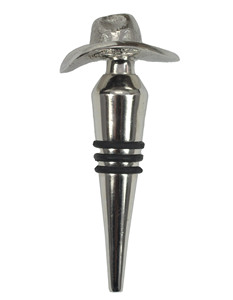 Artículos de Regalo, Tapón de Vino de Metal, Diseño de Sombrero de Vaquero Esculpido a Mano, Tapón para Botellas de Cerveza y Champán, Apto para Lavavajillas - Product Image 1