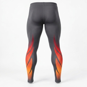 <b>Men</b> <b>Legging</b> Custom Athletic <b>Compression</b> Pants Lightweight Breathable Fabric Stretch Construction Comfortable Fit Moisture - Product Image 2