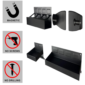 Ensemble de plateaux magnétiques pour boîte à outils, organisateur d'outils en métal robuste, support magnétique pour chariot à outils de garage et atelier GAPGAR017 - Product Image 6