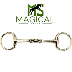 Mors de cheval sur mesure de haute qualité, type Egg Butt 14MM, anneaux Aurigan 55MM-4.12', mors de rênes à anneau en D pour cheval, argenté allemand - Product Image 1