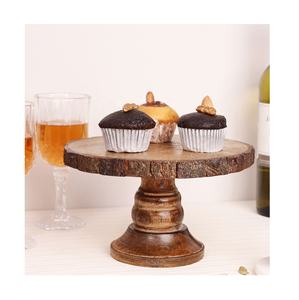 Soporte de madera oscura para pasteles, herramientas de aleación de aluminio para decoración del hogar - Product Image 1