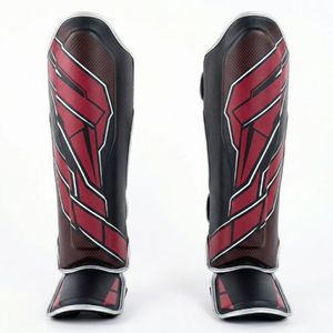 Protège-tibias de boxe turquoise avec protection rembourrée de la voûte plantaire pour le kickboxing, le Muay Thai, l'entraînement et le sparring MMA - Product Image 2