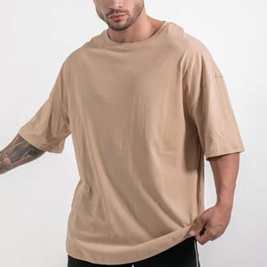 T-shirt Homme Streetwear Cropped Oversize Vintage en Coton Délavé Coupe Boxy Effet Usé - Product Image 6