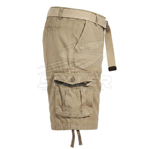 Shorts cargo en coton solide de haute qualité pour hommes, design personnalisé, décontractés, pour les voyages, la randonnée, la pêche, le camping, les activités quotidiennes, séchage rapide - Product Image 3