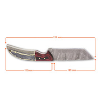 Couteau pliant en acier de Damas, fait main, durable, design de poche, outil utilitaire pour le camping, la randonnée, la pêche et les voyages