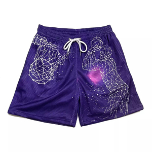 Wholesale Customized Sublimation Printed Summer Bsci Basketball Shorts Sports Men Mesh Gym Men Fitness Casual <b>Running</b> Shorts - Product Image 4