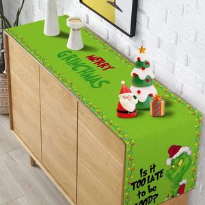 ผ้าปูโต๊ะลายสก็อตสีเขียวลายควาย สำหรับตกแต่งคริสต์มาส วันหยุดฤดูหนาว สำหรับงานปาร์ตี้ ห้องครัว ห้องรับประทานอาหาร และตกแต่งบ้าน - Product Image 2