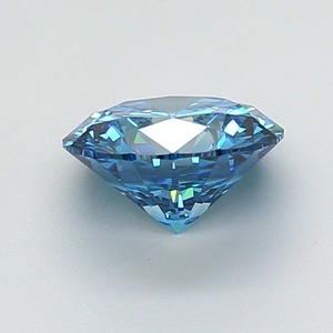 Diamant rond de laboratoire 1,52 ct, bleu vif fantaisie, clarté VS1, finition polie, CVD, pierre de bijouterie en vrac, boutique - Product Image 2