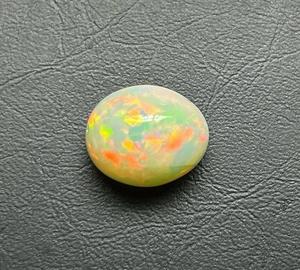Shamim Gems Ópalo Welo Etíope Natural, Corte Ovalado, Multicolor con Juego de Color y Fuego, 12x14.50 mm, 8.32 CTS, Gema Suelta Sin Agujero para Joyería Fina - Product Image 1
