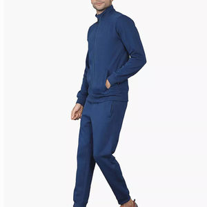 Ensemble de survêtement respirant pour homme 100 % coton molletonné avec capuche, personnalisable avec logo, grande taille, pour l'hiver, collection 2026 - Product Image 2
