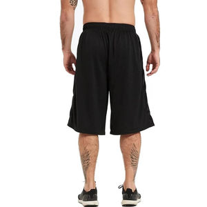 Pantalones Cortos Casuales para Hombre, Transpirables, Tejidos, con Cintura Elástica, Corte Medio, de Poliéster y Algodón, Color Sólido - Product Image 4