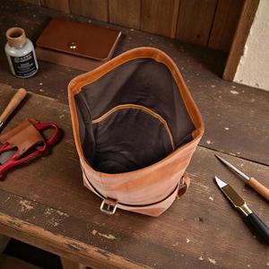 Mochila de Cuero Genuino Resistente con Parte Superior Enrollable, Mochila de Viaje para Hombre, Bolsa para Portátil de Piel de Vaca, Equipo Resistente para Exteriores LTBP-0102 - Product Image 6