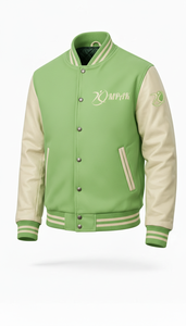 Sustainable American Style Hooded Eco-Friendly Winter Varsity <b>Jacket</b> with Front Logo Unisex - Product Image 6