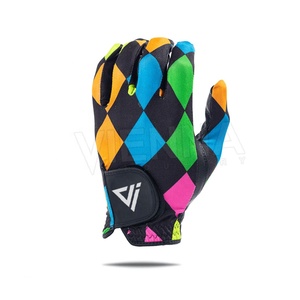 New Custom Logo Golf <b>Glove</b> OEM ODM Sports Anti-UV Breathable Non-Slip <b>Moisture</b> Wicking Durable Printed Left Hand Genuine Leather - Product Image 4