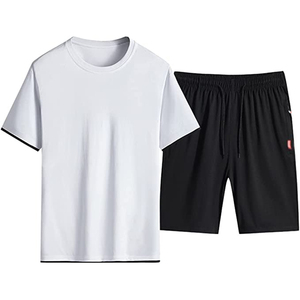2026 Hot Sale Wholesale Latest Design New Summer <b>Men</b> 2PC Set Sporting Suit <b>Short</b> Sleeve T-Shirt and <b>Shorts</b> Two Piece Set For Man - Product Image 3