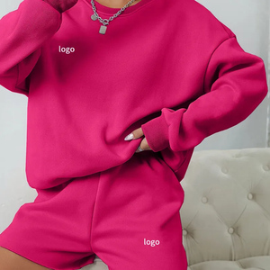 Sweat-shirts à capuche en molleton pour femmes, pulls oversize à col rond, décontractés et confortables, mode automne, tenues pour femmes - Product Image 5